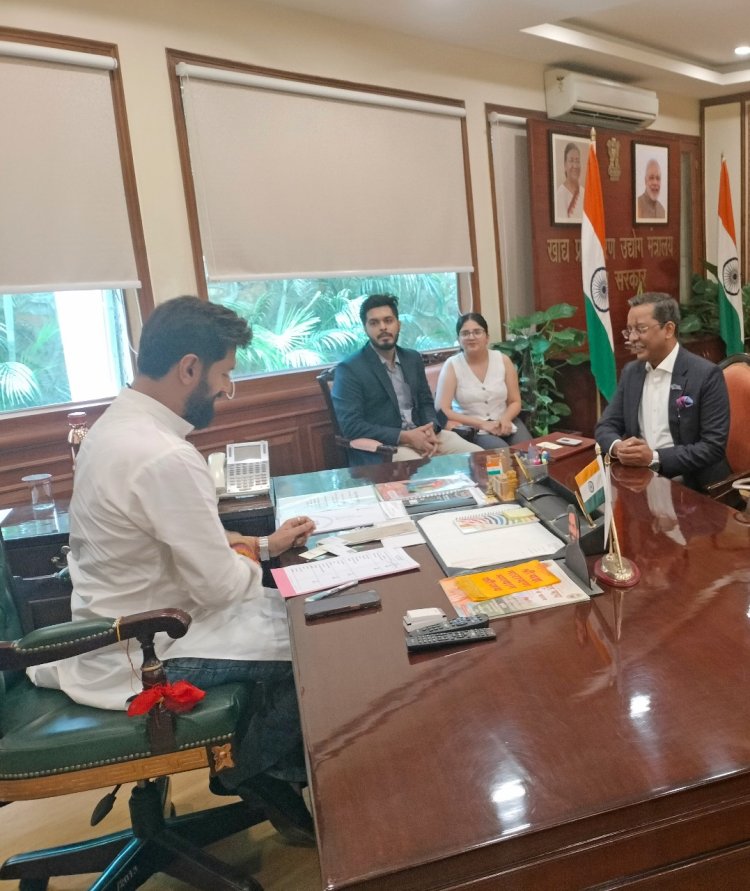EoDB Director Abhijeet shared cold-chain logistic inputs with Cabinet Minister Chirag Paswan
