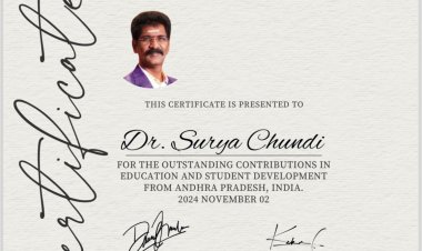 Dr. Surya Chundi: A Leader Who is Revolutionizing Education with the World Talented Award 2024
