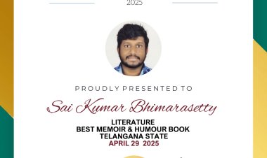 Sai Kumar Bhimarasetty Honoured with Rabindra Ratna Puraskar 2025 for Best Memoir & Humour